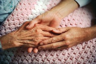 Caregiver-hands